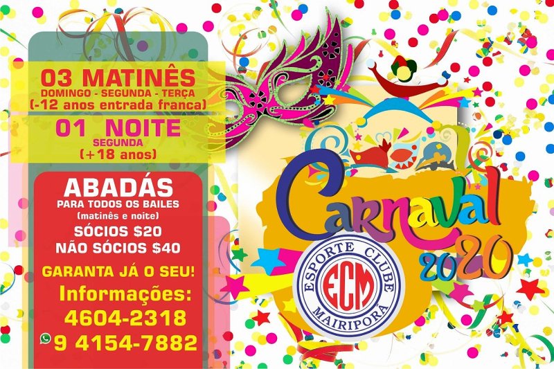 Carnaval 2020 - Esporte Clube Mairiporã